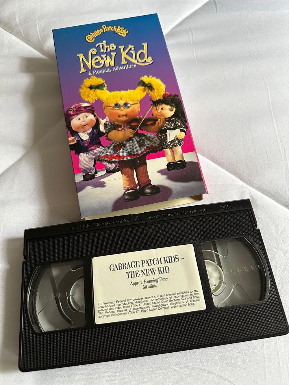 Cabbage Patch Kids "The New Kid" VHS Tape with Box